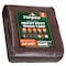 Tarpco Safety Heavy Duty Tarp, 30 ft x 0.5 mm H x 24 ft W, 7 Mil, Brown/Black, Polyethylene TS-202-24X30 - alternate 1